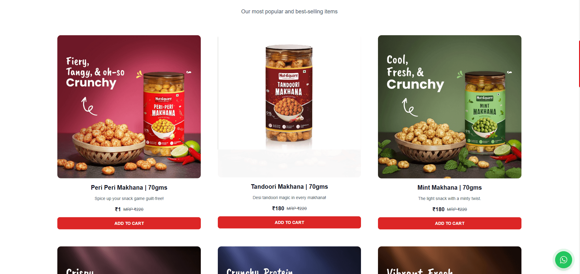 NutSquare e-commerce website